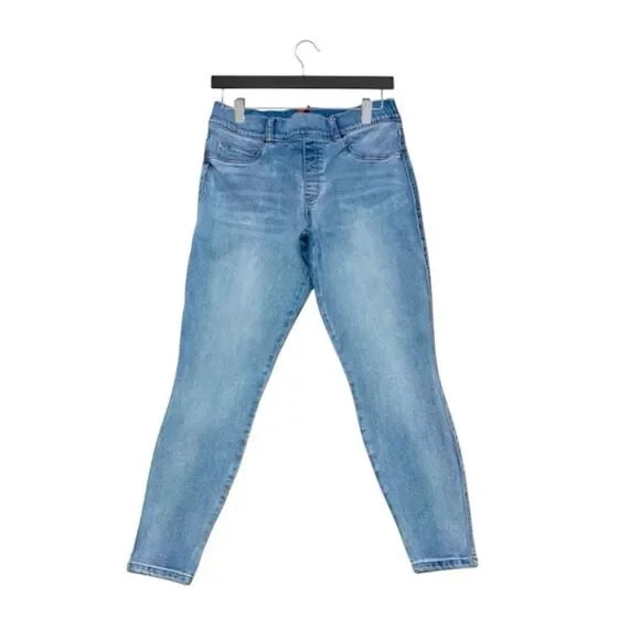 Spanx High Rise Ankle Skinny Stretch Denim Jeans Size L (12-14) EUC - Picture 2 of 11